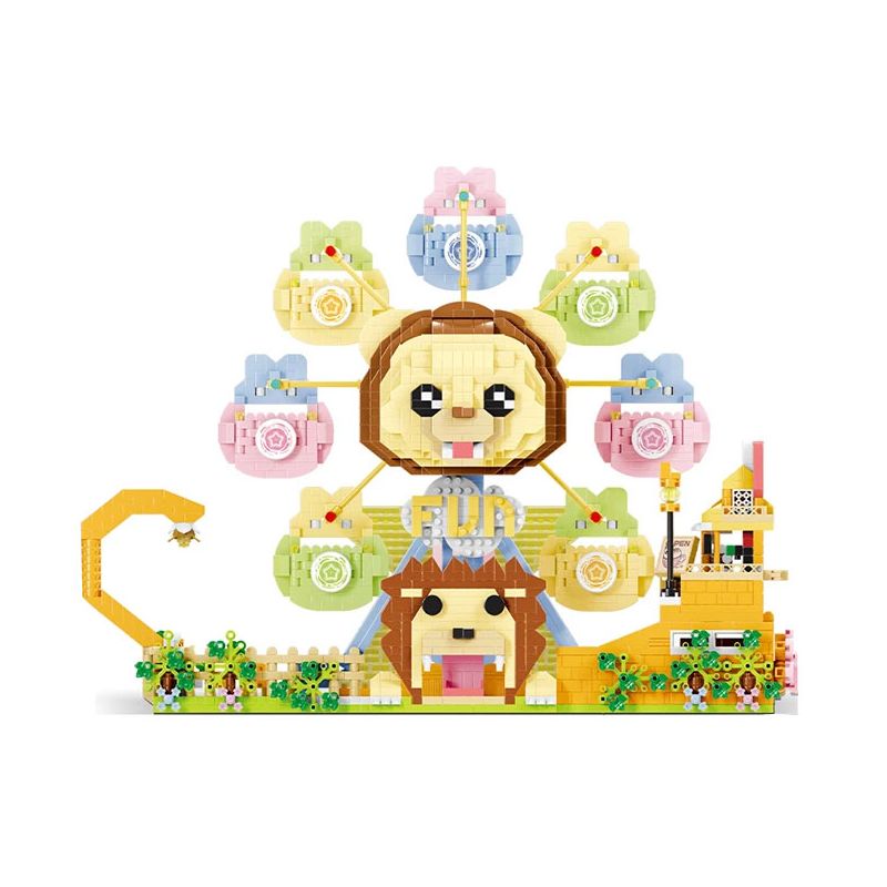 MOYU BLOCK MY97156 97156 BÁNH XE FERRIS bộ đồ chơi xếp lắp ráp ghép mô hình 3255 khối