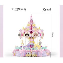 MOYU BLOCK MY97156 97156 BÁNH XE FERRIS bộ đồ chơi xếp lắp ráp ghép mô hình 3255 khối