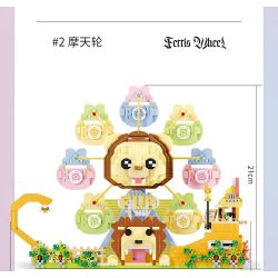 MOYU BLOCK MY97156 97156 BÁNH XE FERRIS bộ đồ chơi xếp lắp ráp ghép mô hình 3255 khối