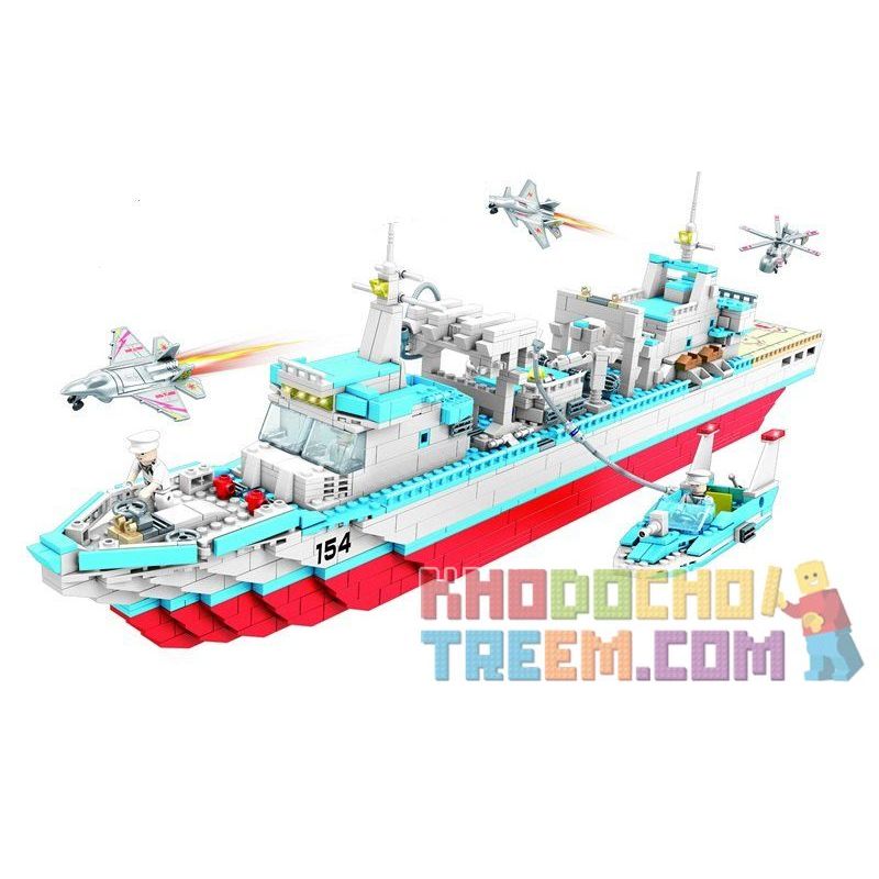 WOMA C0154 0154 non  TÀU CUNG CẤP TOÀN DIỆN HỒ GAOYOU bộ đồ chơi xếp lắp ráp ghép mô hình Military Army Quân Sự Bộ Đội 1223 khối