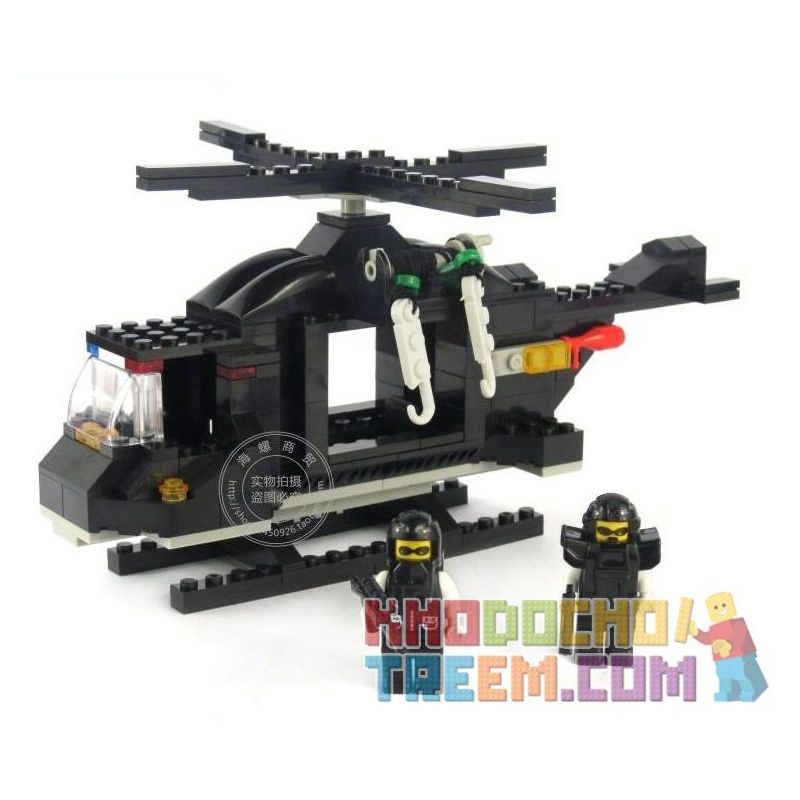 WOMA C9703 9703 Xếp hình kiểu  SWAT SPECIAL FORCE SWAT Helicopter Máy Bay Trực Thăng Lính đặc Nhiệm 214 khối