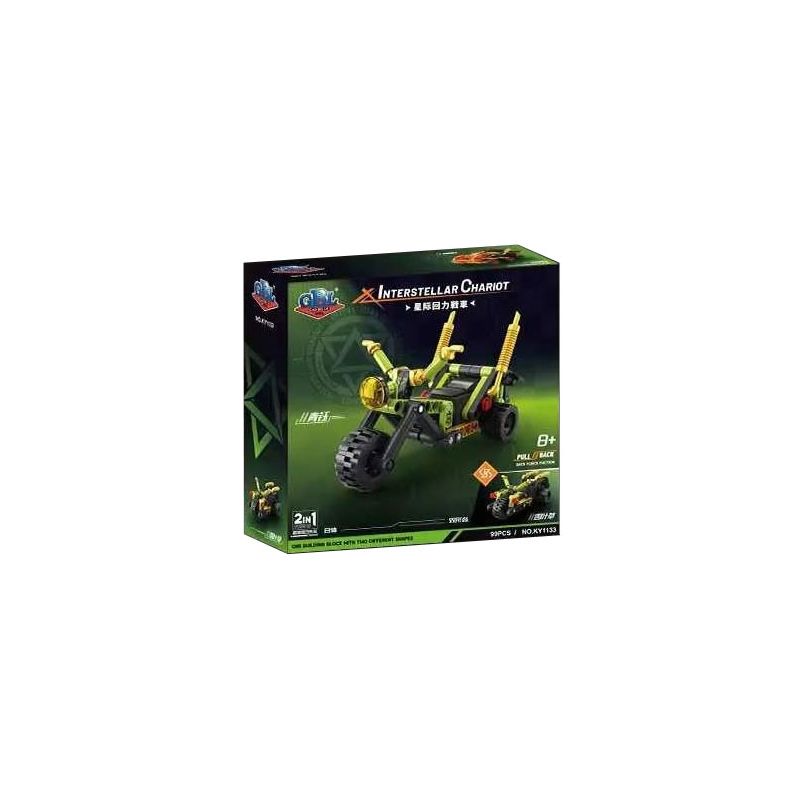 GBL KY1133 1133 CHARIOT TRỞ LẠI GIỮA CÁC VÌ SAO QINGYU CỎ BỐN LÁ bộ đồ chơi xếp lắp ráp ghép mô hình Technic Kỹ Thuật Công Nghệ Cao Mô Hình Phương Tiện 99 khối