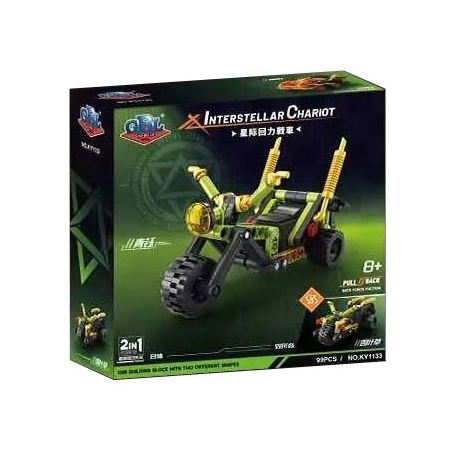 GBL KY1133 1133 CHARIOT TRỞ LẠI GIỮA CÁC VÌ SAO QINGYU CỎ BỐN LÁ bộ đồ chơi xếp lắp ráp ghép mô hình Technic Kỹ Thuật Công Nghệ Cao Mô Hình Phương Tiện 99 khối