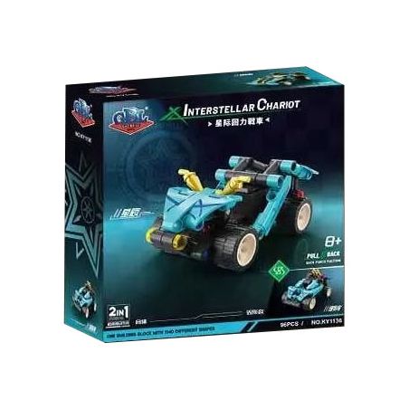 GBL KY1136 1136 CHARIOT TRỞ LẠI GIỮA CÁC VÌ SAO ĐÔI MẮT SÁNG bộ đồ chơi xếp lắp ráp ghép mô hình Technic Kỹ Thuật Công Nghệ Cao Mô Hình Phương Tiện 96 khối