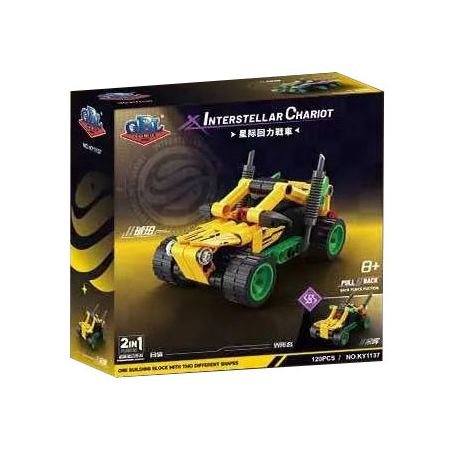 GBL KY1137 1137 CHARIOT TRỞ LẠI GIỮA CÁC VÌ SAO AMBER AFTERGLOW bộ đồ chơi xếp lắp ráp ghép mô hình Technic Kỹ Thuật Công Nghệ Cao Mô Hình Phương Tiện 120 khối