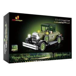JMBRICKLAYER 50001 XE CỔ ĐIỂN bộ đồ chơi xếp lắp ráp ghép mô hình VINTAGE CAR MODEL DELUXE COUPE 1297 khối