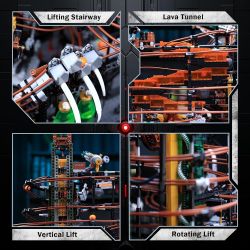 JMBRICKLAYER 70003 DÂY CHUYỀN LẮP RÁP BÓNG CỦA NHÀ MÁY KHỦNG LONG bộ đồ chơi xếp lắp ráp ghép mô hình Technic FANTASTIC IDEA DINOSAUR FACTORY STEAMPUNK MARBLE RUN GREAT BALL Kỹ Thuật Công Nghệ Cao Mô Hình Phương Tiện 5391 khối