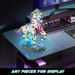 JMBRICKLAYER 70008 CẦU VỒNG KỲ LÂN bộ đồ chơi xếp lắp ráp ghép mô hình FANTASTIC IDEA RAINBOW UNICORN 1492 khối