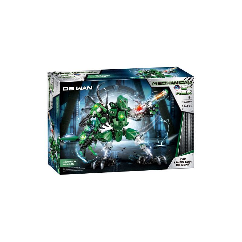 HAVE TO PLAY W105 RỒNG TYRANNICAL BỌC THÉP bộ đồ chơi xếp lắp ráp ghép mô hình Technic Kỹ Thuật Công Nghệ Cao Mô Hình Phương Tiện 356 khối