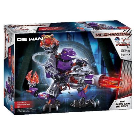 HAVE TO PLAY W106 TYRANNOSAURUS BỌC THÉP bộ đồ chơi xếp lắp ráp ghép mô hình Technic Kỹ Thuật Công Nghệ Cao Mô Hình Phương Tiện 388 khối