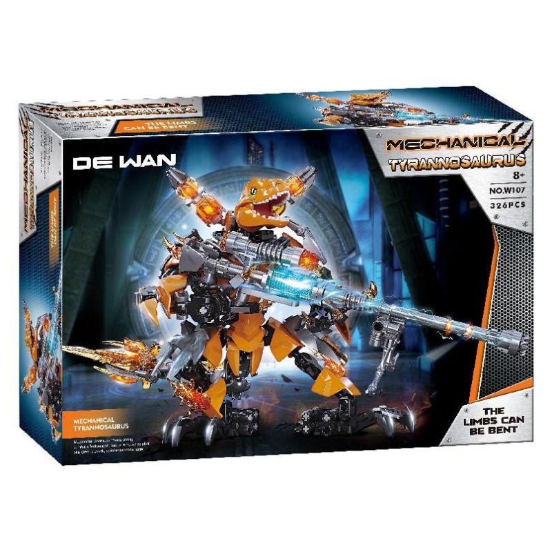 HAVE TO PLAY W107 TYRANNOSAURUS BỌC THÉP bộ đồ chơi xếp lắp ráp ghép mô hình Technic Kỹ Thuật Công Nghệ Cao Mô Hình Phương Tiện 326 khối