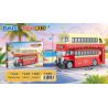 ZHEGAO 991015 XE BUÝT DU LỊCH ĐÔI DECKER bộ đồ chơi xếp lắp ráp ghép mô hình City TRAVEL BUS Thành Phố 642 khối