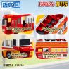 ZHEGAO 991016 XE BUÝT DU LỊCH ĐÔI DECKER bộ đồ chơi xếp lắp ráp ghép mô hình City DOUBLE BUS Thành Phố 627 khối