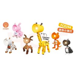 FORANGE FC8294 8294 MINI NIGHT ĐÈN 6 MÔ HÌNH bộ đồ chơi xếp lắp ráp ghép mô hình