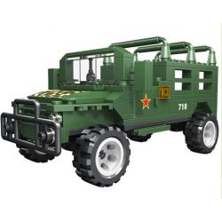 WOMA C0710 0710 Xếp hình kiểu  MILITARY ARMY Beijing Jeep Voluma Xe Jeep 273 khối