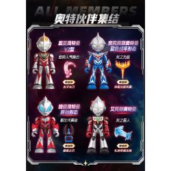 BLOKEES 75850 ULTRAMAN MAGICAL EDITION ULTRAMATE'S BULLET 4 bộ đồ chơi xếp lắp ráp ghép mô hình Movie & Game Phim Và Trò Chơi