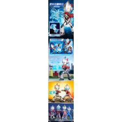 BLOKEES 75850 ULTRAMAN MAGICAL EDITION ULTRAMATE'S BULLET 4 bộ đồ chơi xếp lắp ráp ghép mô hình Movie & Game Phim Và Trò Chơi