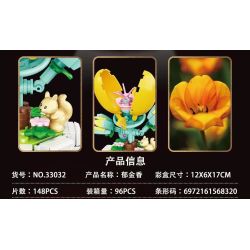 MASAHIRO 33032 TULIP bộ đồ chơi xếp lắp ráp ghép mô hình Creator Sáng Tạo 148 khối