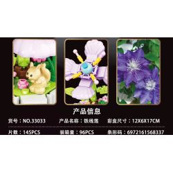 MASAHIRO 33033 CLEMATIS bộ đồ chơi xếp lắp ráp ghép mô hình Creator Sáng Tạo 145 khối