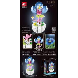 MASAHIRO 33035 POPPY bộ đồ chơi xếp lắp ráp ghép mô hình Creator Sáng Tạo 142 khối