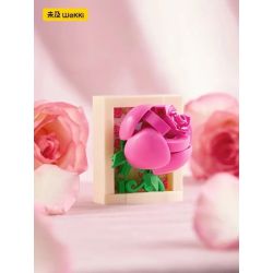 WEKKI 517213 HỘP MÙ CHO BẠN TRONG PHÒNG HOA bộ đồ chơi xếp lắp ráp ghép mô hình Gear FLOWER TIME Đồ Lắp Ghép