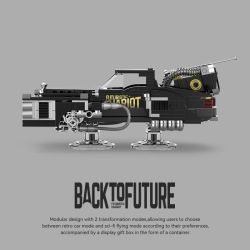 PINBO PB8827 8827 TRỞ LẠI TƯƠNG LAI HOÀNG ĐẾ bộ đồ chơi xếp lắp ráp ghép mô hình Speed Champions Racing Cars BACK TO FUTURE Đua Xe Công Thức 627 khối