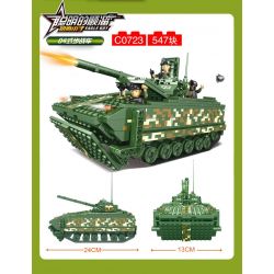 WOMA C0723 0723 Xếp hình kiểu  MILITARY ARMY Tank Xe Tăng 547 khối