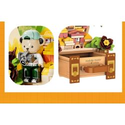 INBRIXX 881311 GẤU BÔNG CUỘC SỐNG NỔI RỘNG VÀ HẸP THÀNH ĐÔ BASHU bộ đồ chơi xếp lắp ráp ghép mô hình 511 khối