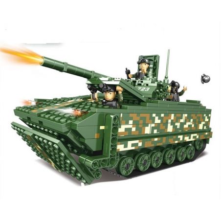 WOMA C0723 0723 Xếp hình kiểu  MILITARY ARMY Tank Xe Tăng 547 khối