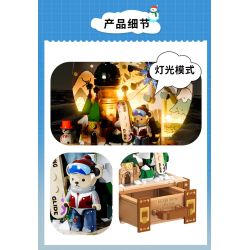 INBRIXX 881311 GẤU BÔNG CUỘC SỐNG NỔI RỘNG VÀ HẸP THÀNH ĐÔ BASHU bộ đồ chơi xếp lắp ráp ghép mô hình 511 khối