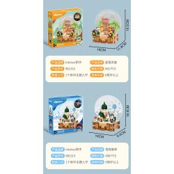 INBRIXX 881311 GẤU BÔNG CUỘC SỐNG NỔI RỘNG VÀ HẸP THÀNH ĐÔ BASHU bộ đồ chơi xếp lắp ráp ghép mô hình 511 khối