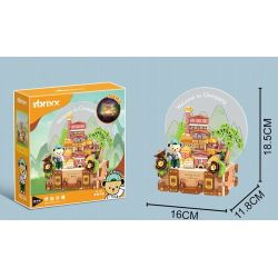 INBRIXX 881311 GẤU BÔNG CUỘC SỐNG NỔI RỘNG VÀ HẸP THÀNH ĐÔ BASHU bộ đồ chơi xếp lắp ráp ghép mô hình 511 khối