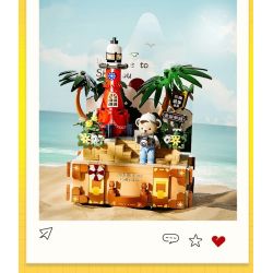 INBRIXX 881311 GẤU BÔNG CUỘC SỐNG NỔI RỘNG VÀ HẸP THÀNH ĐÔ BASHU bộ đồ chơi xếp lắp ráp ghép mô hình 511 khối