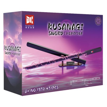 DK 1532 THANH KIẾM KUSANAGI bộ đồ chơi xếp lắp ráp ghép mô hình Movie & Game KUSANAGI SWORD Phim Và Trò Chơi 431 khối