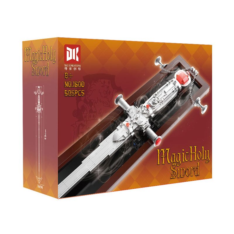 DK 1600 THANH KIẾM THẦN THÁNH bộ đồ chơi xếp lắp ráp ghép mô hình Movie & Game MAGIC HOLY SWORD Phim Và Trò Chơi 605 khối