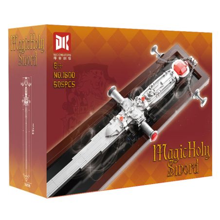 DK 1600 THANH KIẾM THẦN THÁNH bộ đồ chơi xếp lắp ráp ghép mô hình Movie & Game MAGIC HOLY SWORD Phim Và Trò Chơi 605 khối