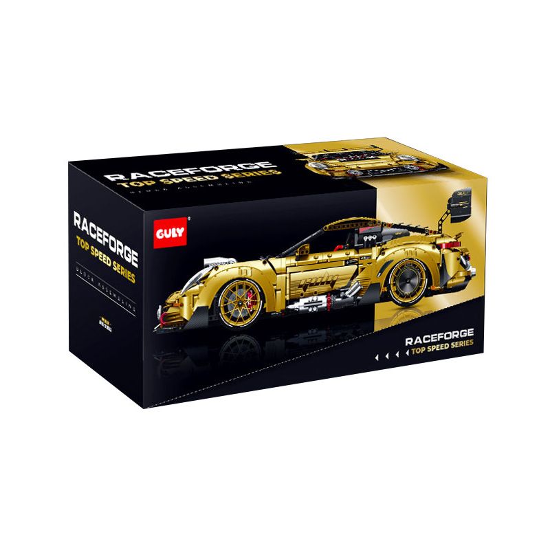GULY 10640 PHIÊN BẢN VÀNG CỦA SIÊU THỂ THAO XE bộ đồ chơi xếp lắp ráp ghép mô hình Technic Kỹ Thuật Công Nghệ Cao Mô Hình Phương Tiện 3824 khối