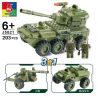 WOMA J5821 5821 Xếp hình kiểu  MILITARY ARMY 3 In 1 Armoured Car 3 Mẫu Thiết Bị Quân Sự 203 khối