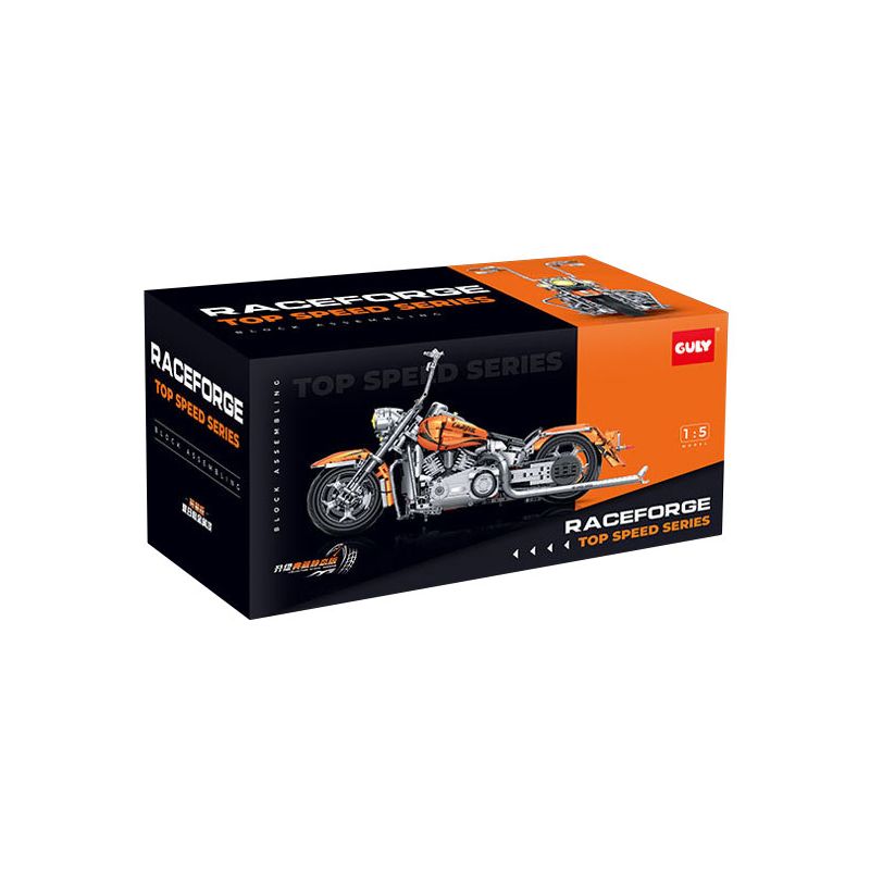 GULY 60531 MÁY BAY ĐẦU MÀU CAM MÙA HÈ HARLEY MOTORCYCLE 1 5 tỷ lệ 1:5 bộ đồ chơi xếp lắp ráp ghép mô hình Technic Kỹ Thuật Công Nghệ Cao Mô Hình Phương Tiện 2392 khối