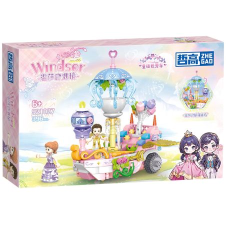 ZHEGAO 921027 WINDSOR ADVENTURE FAIRY TALE WORLD CAR bộ đồ chơi xếp lắp ráp ghép mô hình Girl Con Gái 396 khối