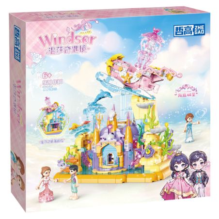 ZHEGAO 921030 CUỘC PHIÊU LƯU CỦA WINDSOR LÂU ĐÀI DƯỚI ĐÁY BIỂN bộ đồ chơi xếp lắp ráp ghép mô hình Girl Con Gái 775 khối