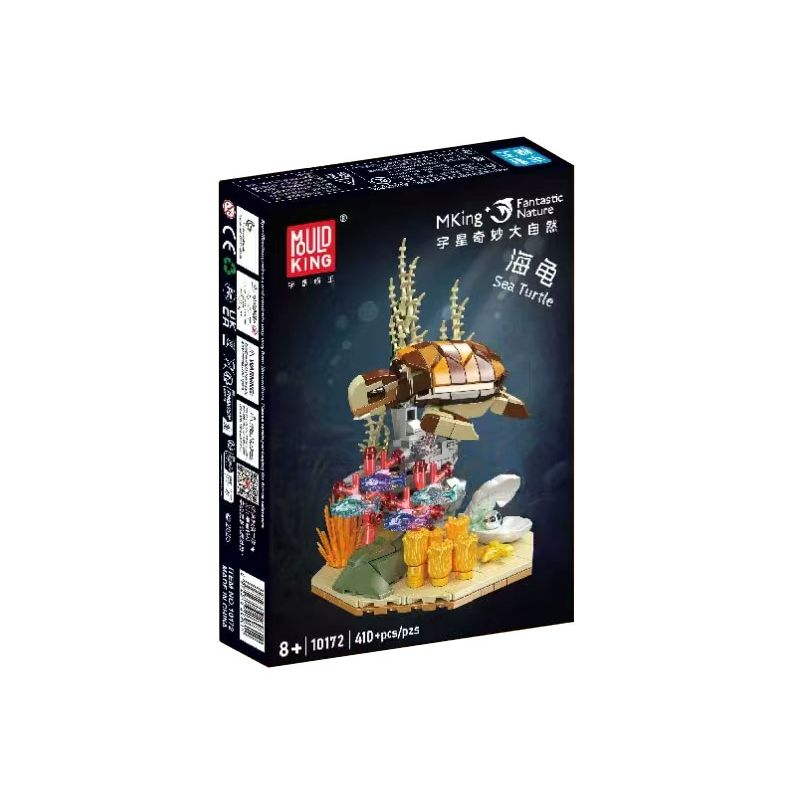 MouldKing 10172 Mould King 10172 BẢN CHẤT TUYỆT VỜI RÙA BIỂN bộ đồ chơi xếp lắp ráp ghép mô hình Arts & Crafts FANTASTIC NATURE SEA TURTLE 410 khối