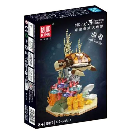 MouldKing 10172 Mould King 10172 BẢN CHẤT TUYỆT VỜI RÙA BIỂN bộ đồ chơi xếp lắp ráp ghép mô hình Arts & Crafts FANTASTIC NATURE SEA TURTLE 410 khối