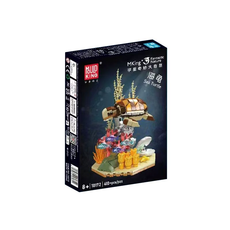 MouldKing 10173 Mould King 10173 BẢN CHẤT TUYỆT VỜI CÁ QUỶ bộ đồ chơi xếp lắp ráp ghép mô hình Arts & Crafts FANTASTIC NATURE MANTA RAY 411 khối