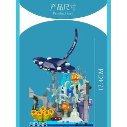 MouldKing 10173 Mould King 10173 BẢN CHẤT TUYỆT VỜI CÁ QUỶ bộ đồ chơi xếp lắp ráp ghép mô hình Arts & Crafts FANTASTIC NATURE MANTA RAY 411 khối
