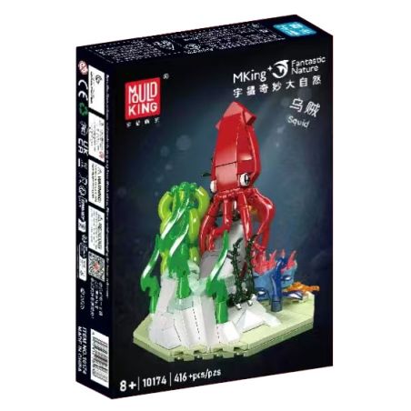 MouldKing 10174 Mould King 10174 BẢN CHẤT TUYỆT VỜI MỰC bộ đồ chơi xếp lắp ráp ghép mô hình Arts & Crafts FANTASTIC NATURE SQUID 416 khối