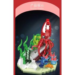 MouldKing 10174 Mould King 10174 BẢN CHẤT TUYỆT VỜI MỰC bộ đồ chơi xếp lắp ráp ghép mô hình Arts & Crafts FANTASTIC NATURE SQUID 416 khối