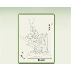 MouldKing 10175 Mould King 10175 CÔN TRÙNG CHÂU CHẤU bộ đồ chơi xếp lắp ráp ghép mô hình Arts & Crafts INSECT GRASSHOPPER 408 khối