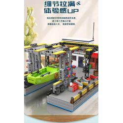 MouldKing 10142 Mould King 10142 NHÀ MÁY SỬA CHỮA TÀU DOCK bộ đồ chơi xếp lắp ráp ghép mô hình City DOCK SHIP REPAIR FACTORY Thành Phố 1273 khối