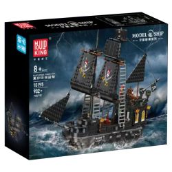 MouldKing 10195 Mould King 10195 TÀU CƯỚP BIỂN ĐEN bộ đồ chơi xếp lắp ráp ghép mô hình Pirates Of The Caribbean BLACK PEARL PIRATE SHIP Cướp Biển Vùng Caribe 932 khối